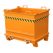 Bauer Südlohn Conteneur de matériaux de construction BC 1000, peint, gris souris
