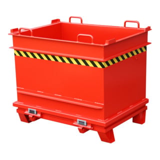 Bauer Südlohn Conteneur de matériaux de construction BC 1000, peint, gris souris