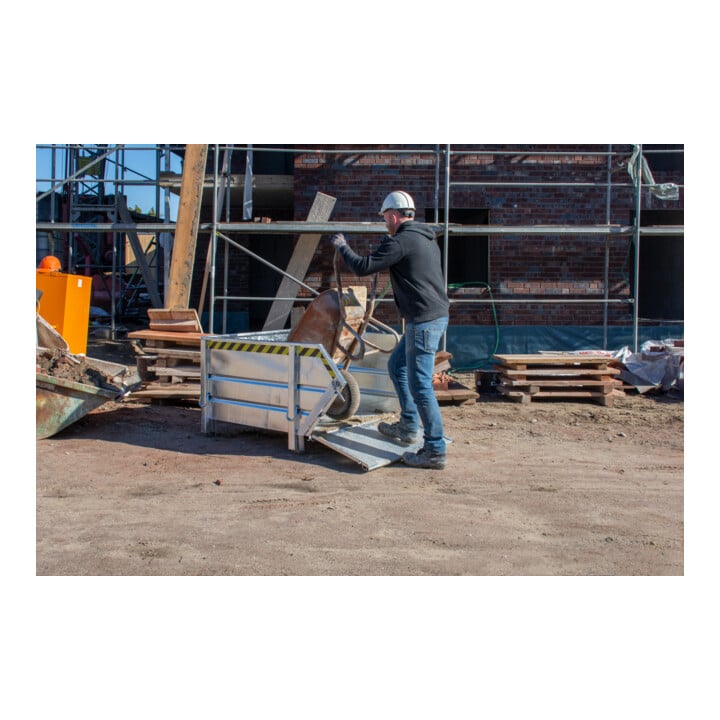 Bauer Südlohn Conteneur à matériaux de construction BBK 100, galvanisé à chaud