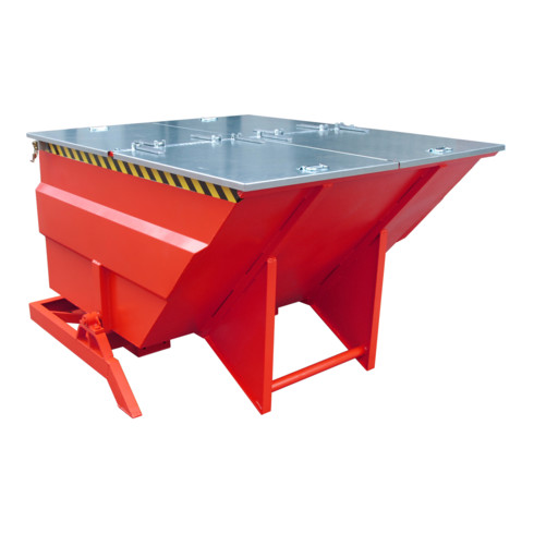 Bauer Südlohn Bac basculant BKC 200, peint, rouge feu