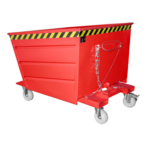 Bauer Südlohn Bac à bascule VD 1000, peint, rouge feu