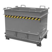 Bauer Südlohn conteneur de matériaux de construction BC 1000 (déverrouillage de la pince à pierre), peint, gris souris-1