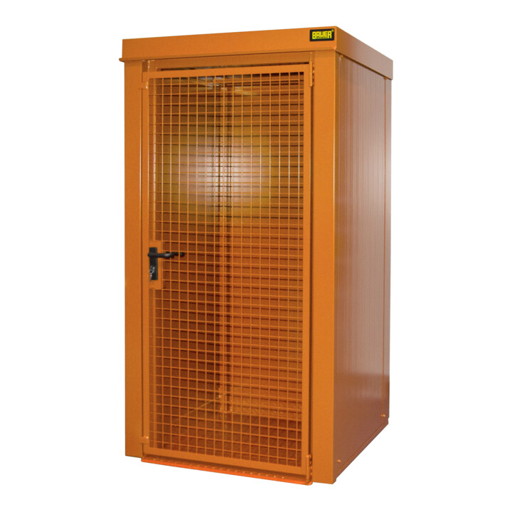 Bauer Südlohn Conteneur pour bouteilles de gaz GFC-B M0, peint, orange jaune