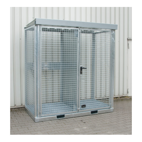 Bauer Südlohn Conteneur pour bouteilles de gaz GFC-E/G M2, galvanisé à chaud