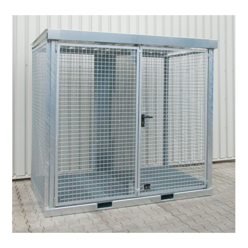 Bauer Südlohn Conteneur pour bouteilles de gaz GFC-E/G M3, galvanisé à chaud