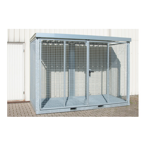 Bauer Südlohn Conteneur pour bouteilles de gaz GFC-E/G M4, galvanisé à chaud