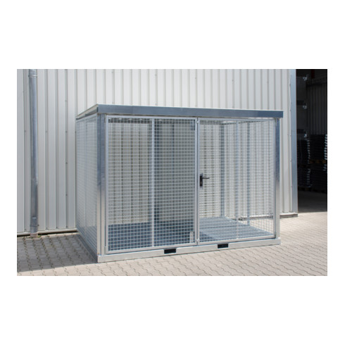 Bauer Südlohn Conteneur pour bouteilles de gaz GFC-E/G M5, galvanisé à chaud