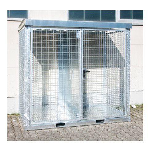 Bauer Südlohn Conteneur pour bouteilles de gaz GFC-E/T M3, galvanisé à chaud