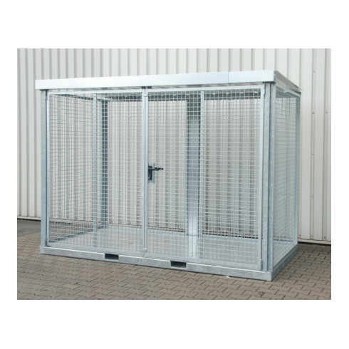 Bauer Südlohn Conteneur pour bouteilles de gaz GFC-E/T M4, galvanisé à chaud