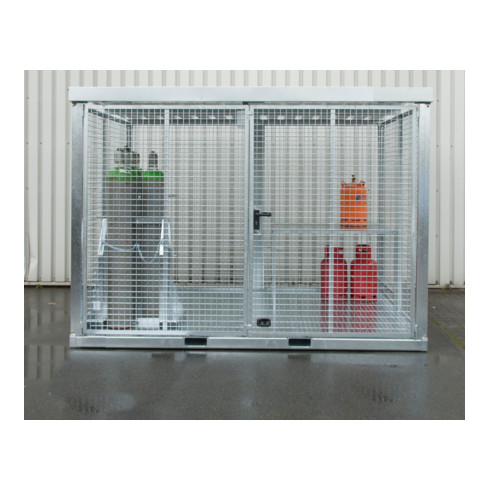 Bauer Südlohn Conteneur pour bouteilles de gaz GFC-E/T M5, galvanisé à chaud