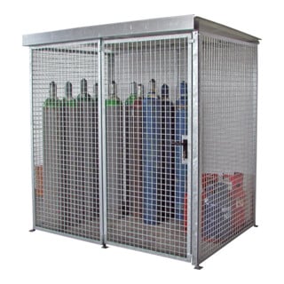 Bauer Südlohn Conteneur pour bouteilles de gaz GFC-M2/D, galvanisé à chaud