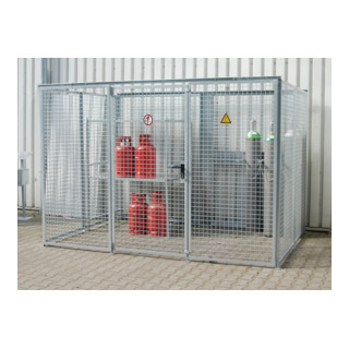 Bauer Südlohn Conteneur pour bouteilles de gaz GFC-M5, galvanisé à chaud