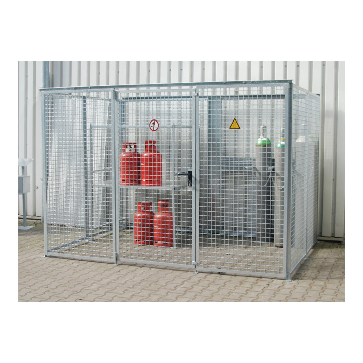 Bauer Südlohn Conteneur pour bouteilles de gaz GFC-M5, galvanisé à chaud