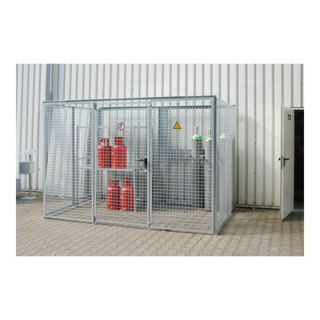 Bauer Südlohn Conteneur pour bouteilles de gaz GFC-M5, galvanisé à chaud