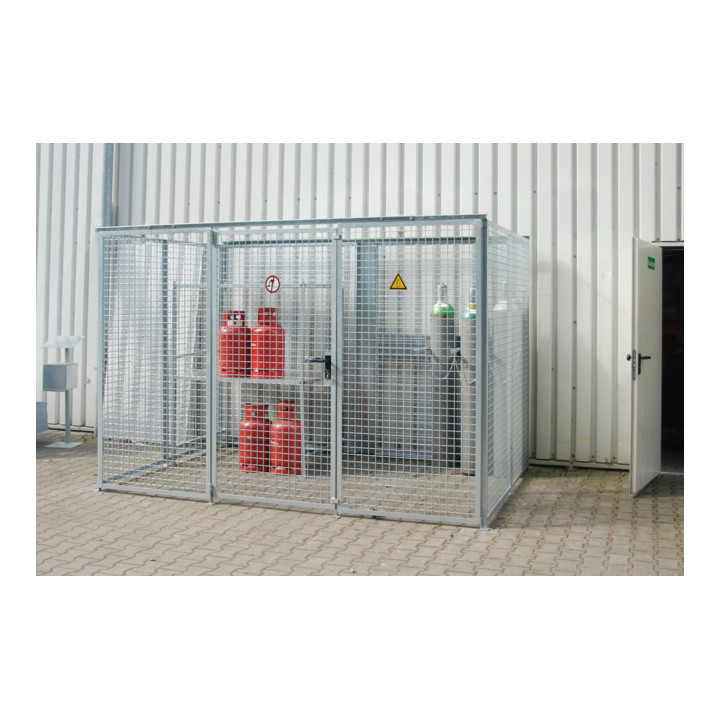 Bauer Südlohn Conteneur pour bouteilles de gaz GFC-M5, galvanisé à chaud