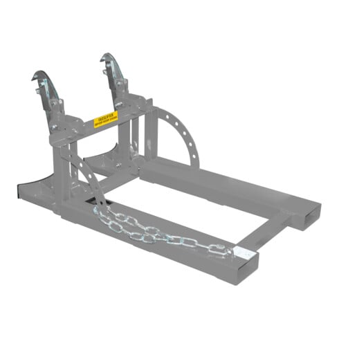 Bauer Südlohn Transpalette à fût RS 60-II, peint, gris souris