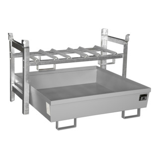 Étagère à barils Bauer Südlohn FRA-3, laquée, gris souris