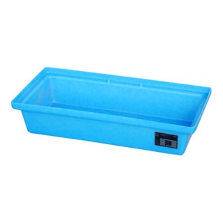 Bauer Südlohn GREEN-LINE Bac de rétention PE pour palettes KWP-P 30, polyéthylène robuste, bleu