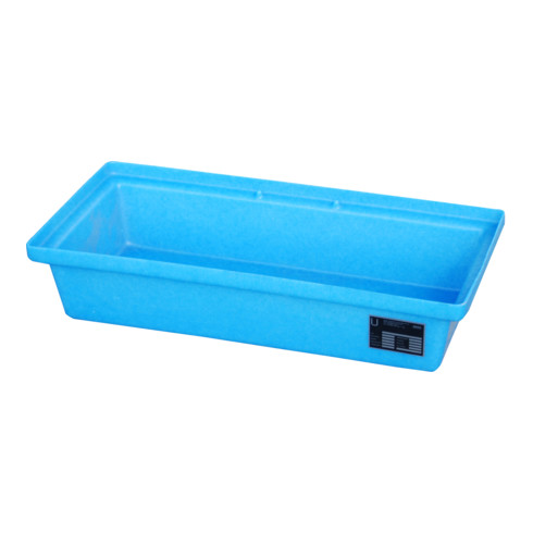 Bauer Südlohn GREEN-LINE Bac de rétention PE pour palettes KWP-P 30, polyéthylène robuste, bleu