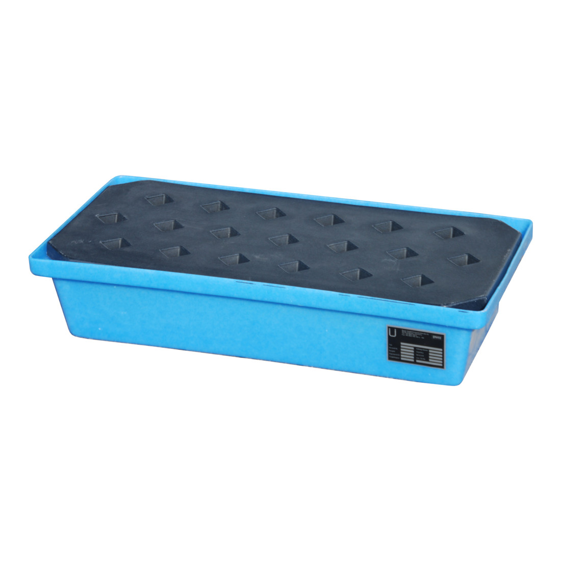 Bauer Südlohn GREEN-LINE Bac de rétention PE pour palettes KWP-P 30, polyéthylène robuste, bleu