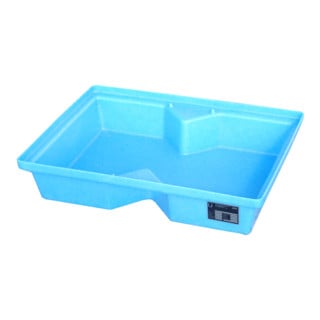 Bauer Südlohn GREEN-LINE Bac de rétention PE pour palettes KWP-P 40, polyéthylène robuste, bleu