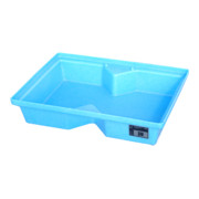 Bauer Südlohn GREEN-LINE Bac de rétention PE pour palettes KWP-P 40, polyéthylène robuste, bleu
