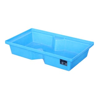 Bauer Südlohn GREEN-LINE Bac de rétention PE pour palettes KWP-P 60, polyéthylène robuste, bleu