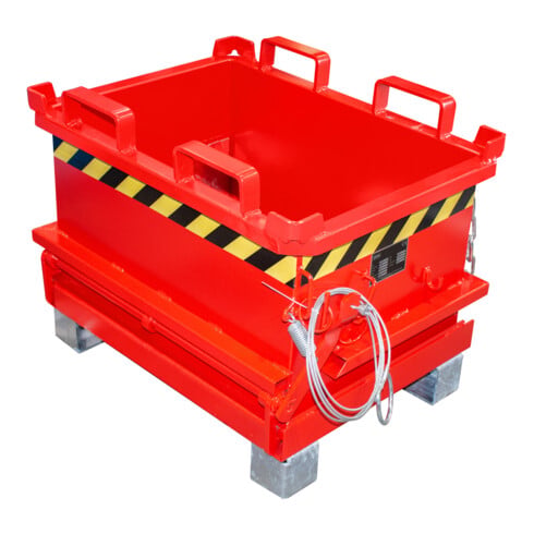 Bauer Südlohn Mini-bac à fond rabattable MSB 150, laqué, rouge feu