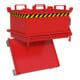 Bauer Südlohn Mini-bac à fond rabattable MSB 150, laqué, rouge feu