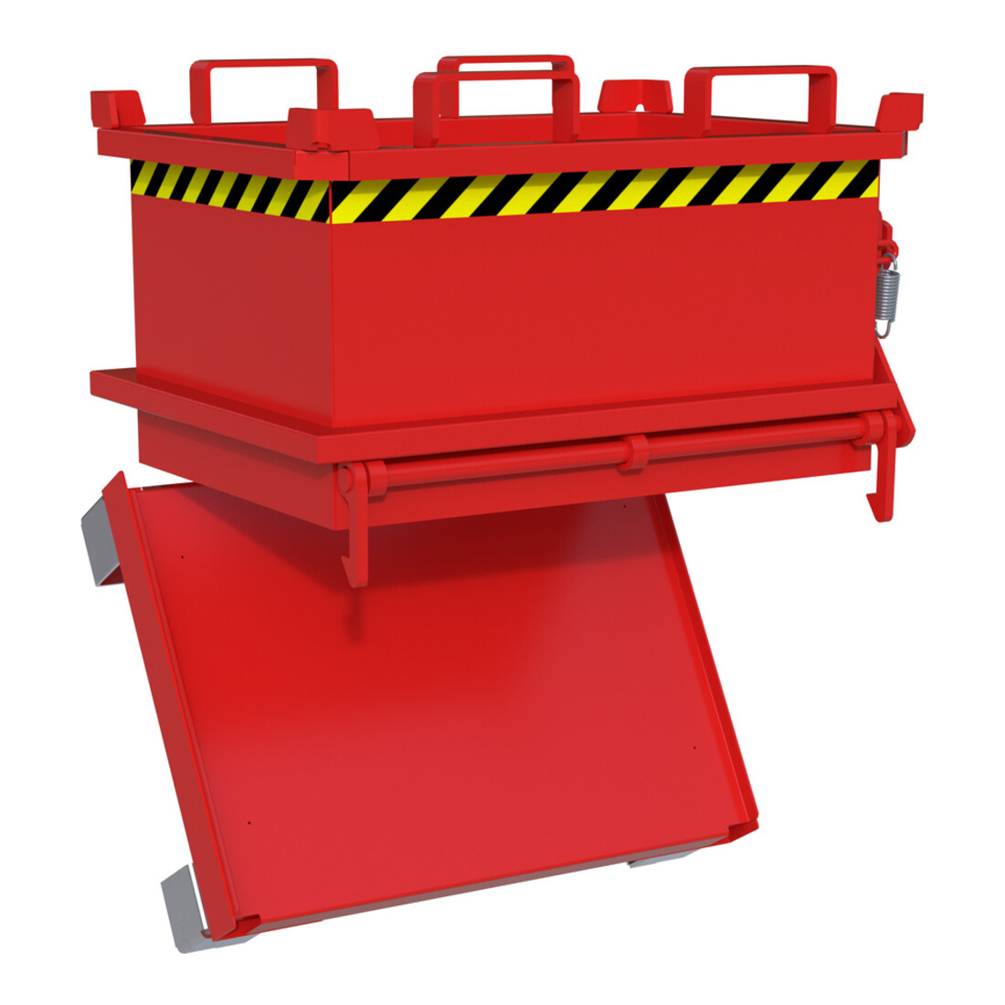 Bauer Südlohn Mini-bac à fond rabattable MSB 150, laqué, rouge feu