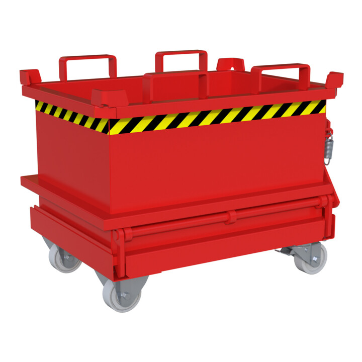 Bauer Südlohn Mini-bac à fond rabattable MSB 150, laqué, rouge feu