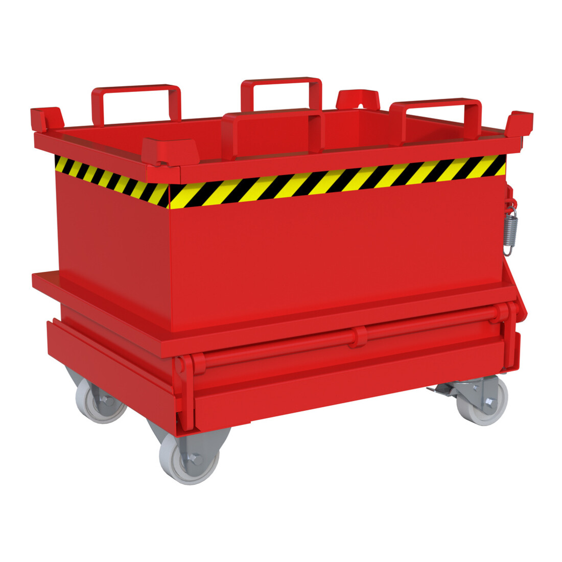 Bauer Südlohn Mini-bac à fond rabattable MSB 150, laqué, rouge feu