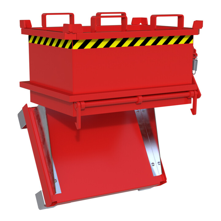 Bauer Südlohn Mini-bac à fond rabattable MSB 150, laqué, rouge feu