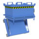 Bauer Südlohn Mini bac pliable MSB 150, laqué, bleu clair