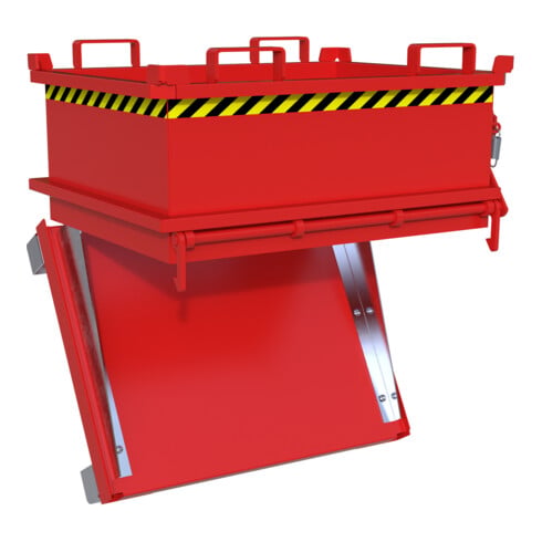 Bauer Südlohn Mini-bac pliable MSB 250, peint, rouge feu