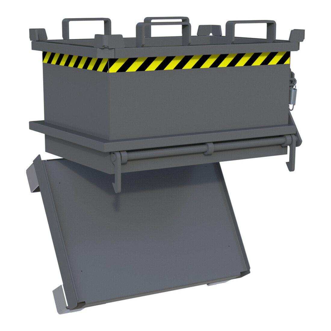 Bauer Südlohn Mini-bac pliant MSB 150, laqué, gris souris