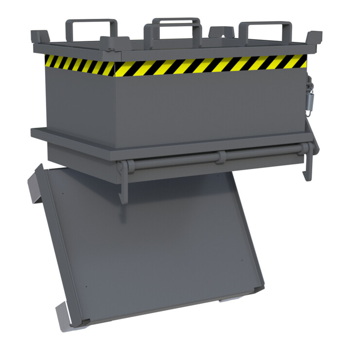 Bauer Südlohn Mini-bac pliant MSB 150, laqué, gris souris