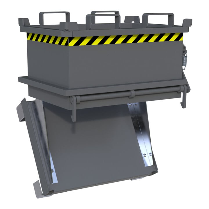 Bauer Südlohn Mini-bac pliant MSB 150, laqué, gris souris