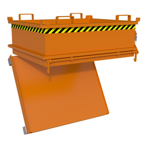 Bauer Südlohn Mini-bac pliant MSB 400, peint, orange jaune