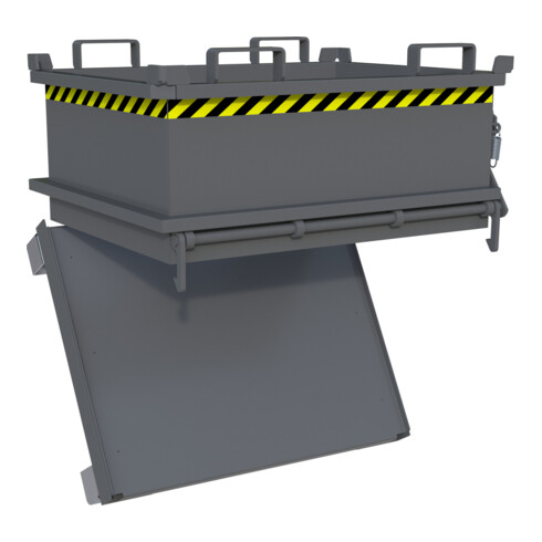 Bauer Südlohn Mini-containers pliants MSB 250, laqué, gris souris