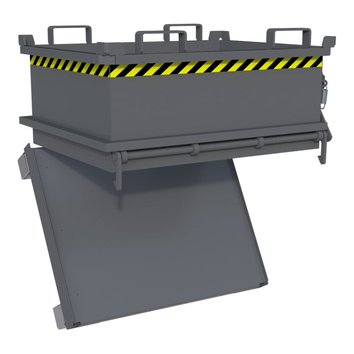Bauer Südlohn Mini-containers pliants MSB 250, laqué, gris souris