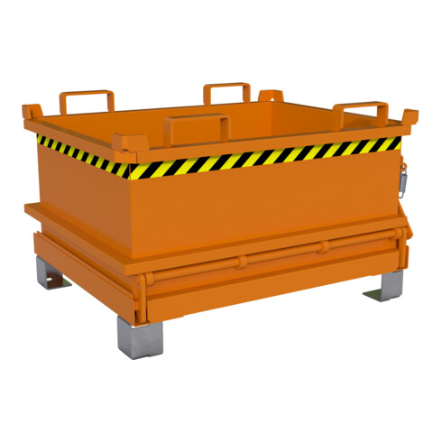 Bauer Südlohn Mini conteneur pliant MSB 250, peint, orange jaune
