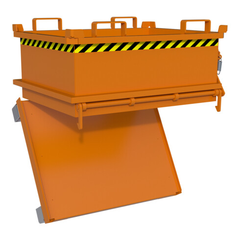 Bauer Südlohn Mini conteneur pliant MSB 250, peint, orange jaune