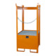 Bauer Südlohn Palette empilable pour fûts FSP-1, laquée, orange jaune