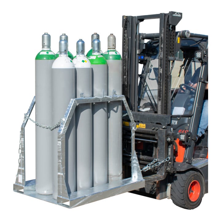 Bauer Südlohn Palette pour bouteilles en acier SFP 8, galvanisée à chaud