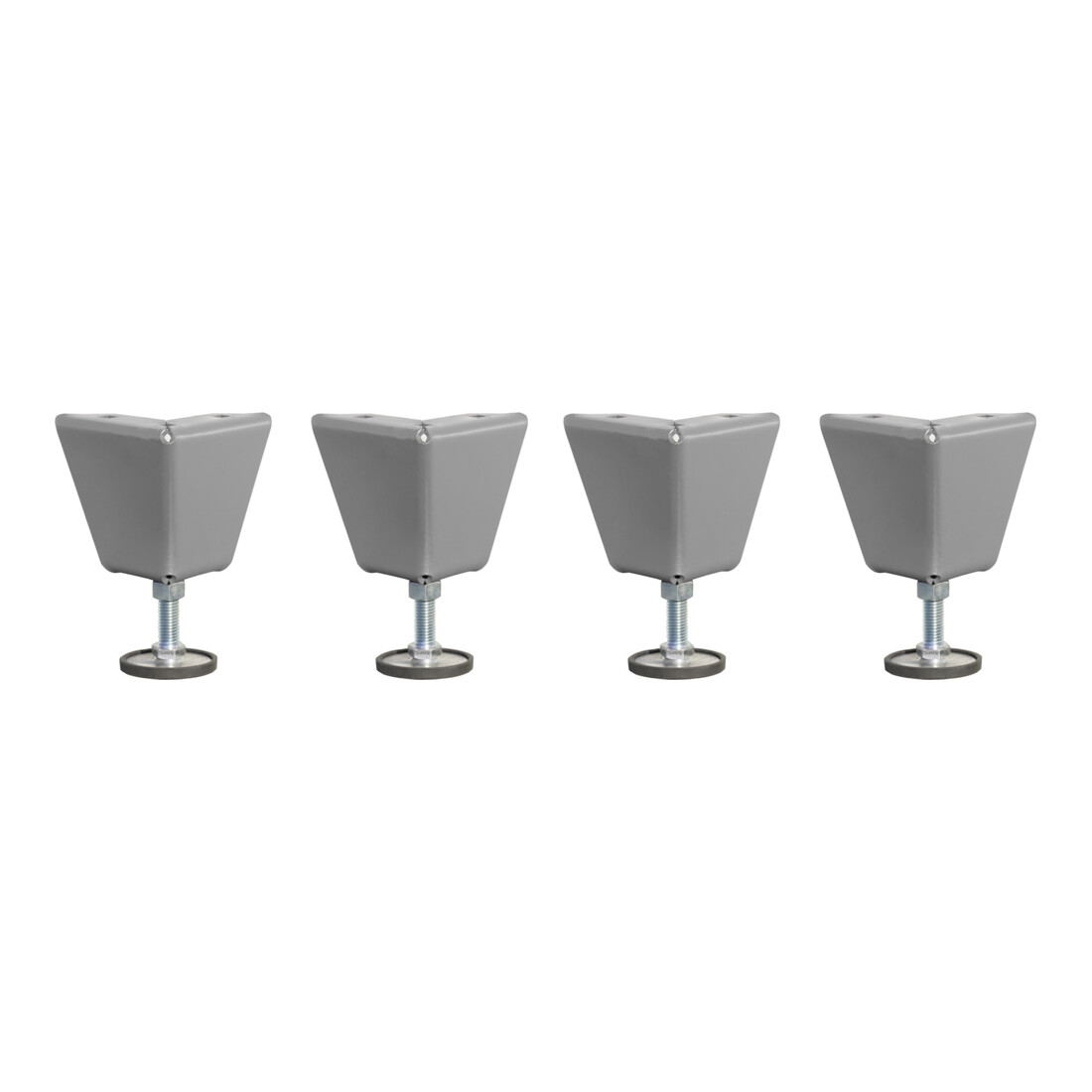 Bauer Südlohn Pieds réglables en hauteur (set de 4) pour armoire à volets roulants type RSG