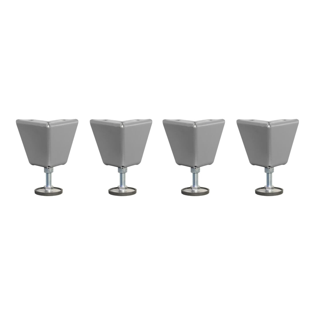 Bauer Südlohn Pieds réglables en hauteur (set de 4) pour armoire à volets roulants type RSG