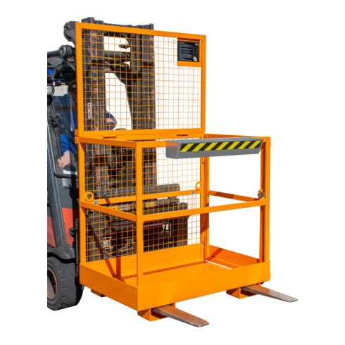 Bauer Südlohn Plate-forme élévatrice MB-D, laquée, orange jaune