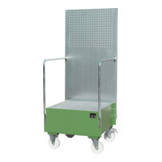 Bauer Südlohn Bac d'égouttement mobile avec paroi en tôle perforée LPW200-1, laqué