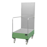 Bauer Südlohn Bac d'égouttement mobile avec paroi en tôle perforée LPW200-3, laqué